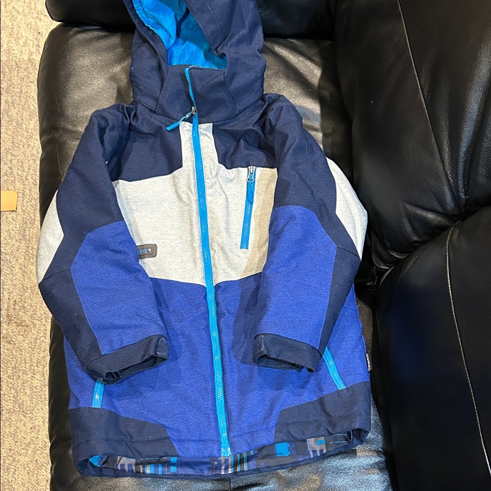 Monster Kids Blue and Gray Snow Suit Set